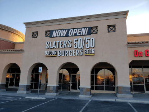 With Burger Patties Made From Bacon, Slater's 50/50 In Nevada Is A Meat Lover's Dream Come True