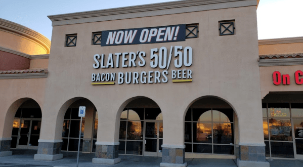 With Burger Patties Made From Bacon, Slater’s 50/50 In Nevada Is A Meat Lover’s Dream Come True