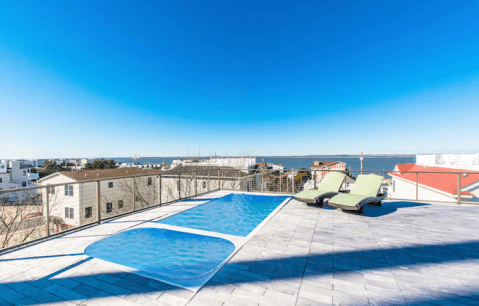 Relax By Your Very Own Rooftop Pool At This Beachfront New Jersey Airbnb