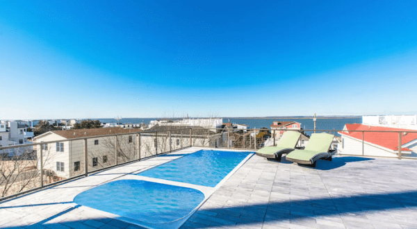 Relax By Your Very Own Rooftop Pool At This Beachfront New Jersey Airbnb