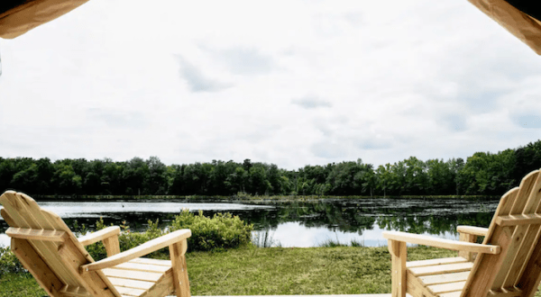 Go Glamping Next To Your Own Private Swimming Pond At This Unique Campground