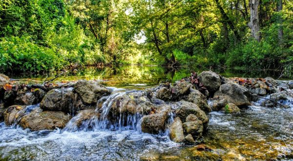 Hike To An Emerald Lagoon On The Easy St. Edwards Green And Red Loop Trail In Texas