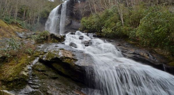 A Waterfall Lover’s Dream, The Flat Creek Hike In North Carolina Passes Cascade After Cascade