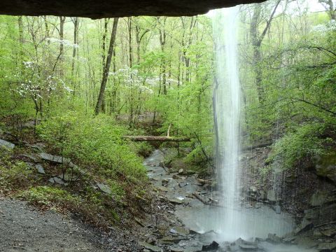 Hike Three Miles To Stand Behind Sixty Foot Falls In Arkansas