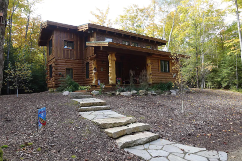 Nestled In The Woods Of Wisconsin, Hidden Bear Cabin Provides The Perfect Escape Throughout The Seasons