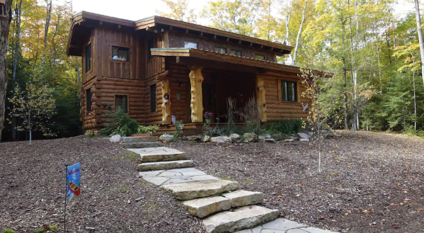 Nestled In The Woods Of Wisconsin, Hidden Bear Cabin Provides The Perfect Escape Throughout The Seasons