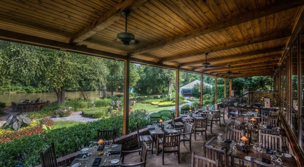 With Unobstructed Views Of The Chattahoochee River, Come Dine Waterside At Canoe In Georgia