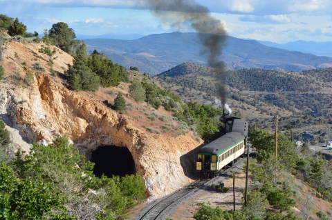 The V&T Railroad Steam Train Rides Offer Some Of The Most Breathtaking Views In Nevada