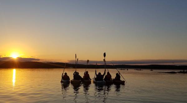 Take A Sunset Paddle Tour With Black Hall Outfitters For An Unforgettable Connecticut Adventure