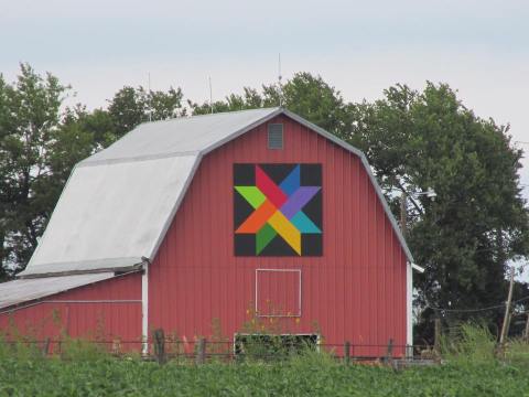 You'll Spot Folk Art In Every Color On The Kansas Flint Hills Barn Quilt Trail