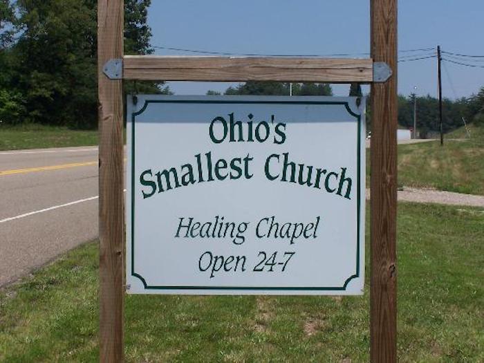 the sign of The Healing Chapel in Ohio