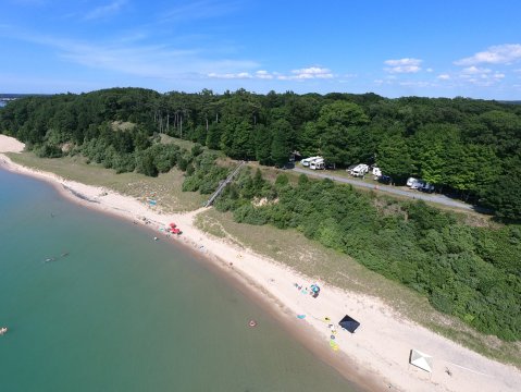 The Unique, Out-Of-The-Way Beachfront Park In Michigan That's Always Worth A Visit