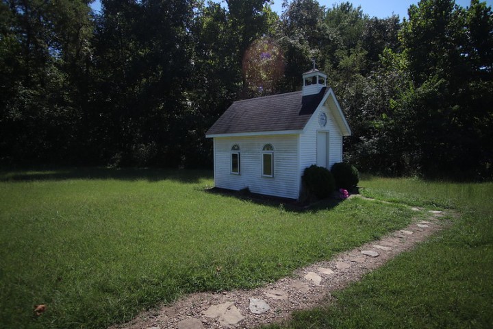 a side view of The Healing Chapel in Ohio