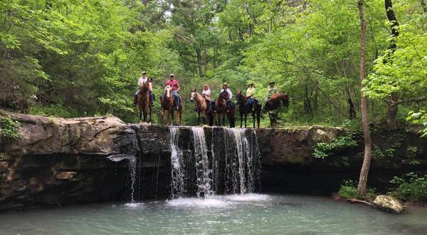 Take A Calm Ride Through The Arkansas Wilds With Boston Mountain Horse Camp