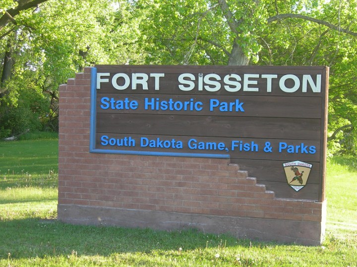 sign for Fort Sisseton in South Dakota