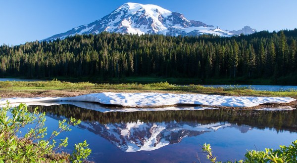 The Longest Scenic Drive Around Washington’s Mt. Rainier National Park Leads To Its Most Stunning Lake