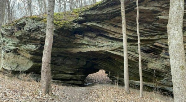 Wonder At One Of The Only Natural Bridges In Indiana At Portland Arch Nature Preserve