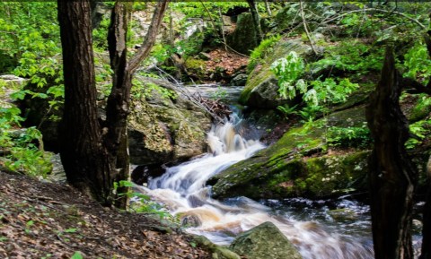 This Easy, 1.2-Mile Trail Leads To Danforth Falls, One Of Massachusetts’ Most Underrated Waterfalls
