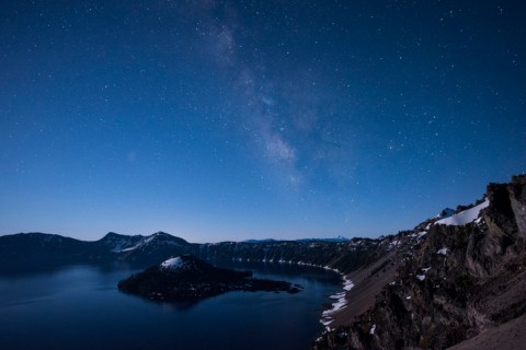 The Stargazing At Oregon's Crater Lake Is Out-Of-This-World