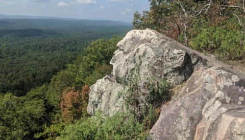 Experience A Magnificent View While Hiking Alabama's King's Chair Loop Trail