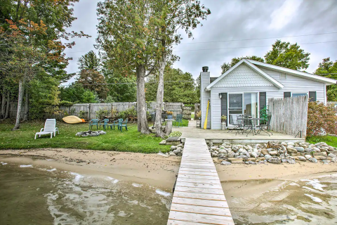 Nautical Charm Awaits When You Rent This Cottage On Little Traverse Lake In Michigan