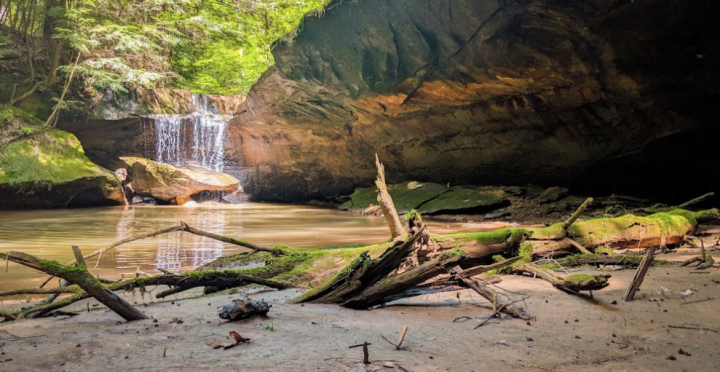 waterfalls at Boord State Nature Preserve in Ohio