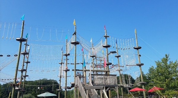 Get Ready For Some High Flying Fun When This Family Friendly Adventure Park In Maine Finally Opens For The Season