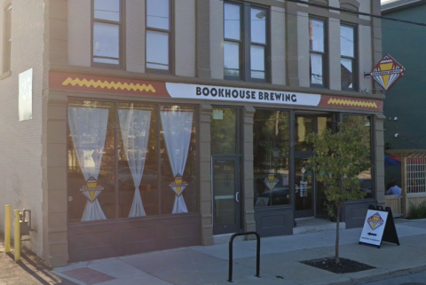 Cleveland's Bookhouse Brewing Is Filled To The Brim With Bookshelves And Reading Space