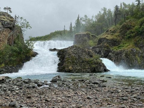 Hike To The Base of Tanalian Falls Along This Stunning Alaskan Trail On Lake Clark