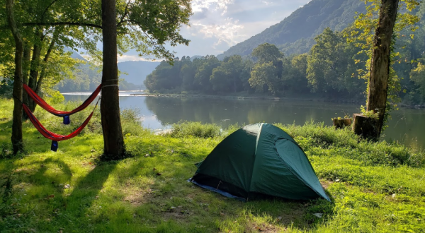 The Spectacular Spot In West Virginia Where You Can Camp Right On The Beach