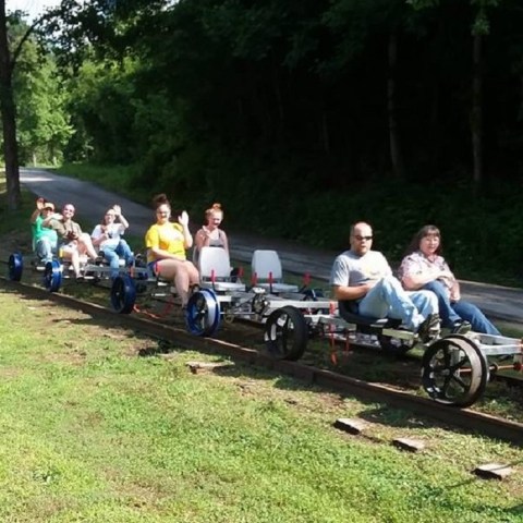 For A Unique New Way To Explore West Virginia, Ride A Rail Bike Down The Buffalo Creek Trail