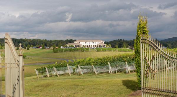 Sip Frosé In A Castle-Like Setting When You Visit The Stunning CrossKeys Vineyards In Virginia