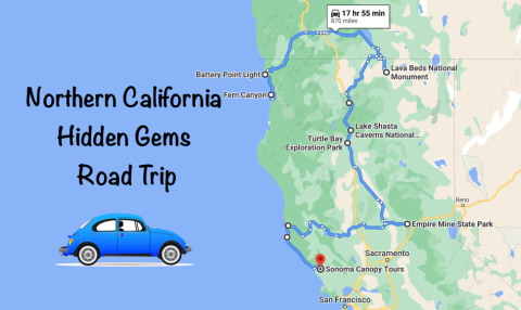 The Ultimate Northern California Hidden Gem Road Trip Will Take You To 10 Incredible Little-Known Spots In The State