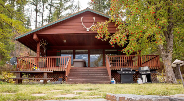 Peace, Quiet, And Privacy Await At This Lakefront Cabin In Montana