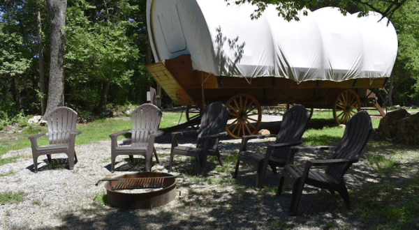Skip The Tents And Go Camping Like It’s The 1800s In This Cozy Covered Wagon In New Jersey