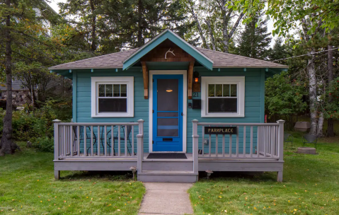 Book A Stay In One Of Minnesota's Most Charming Towns At This Colorful Cabin In Two Harbors