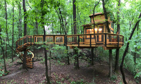 Spend The Night In An Airbnb That's An Actual Tiny Home Treehouse Right Here In Georgia