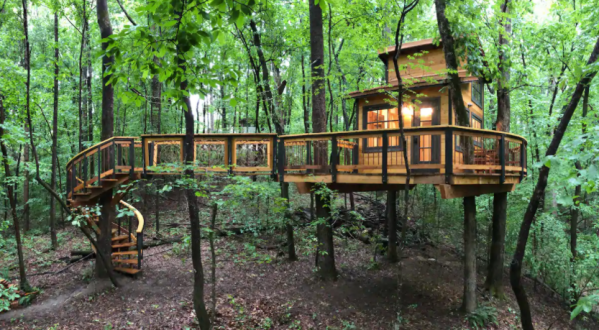 Spend The Night In An Airbnb That’s An Actual Tiny Home Treehouse Right Here In Georgia