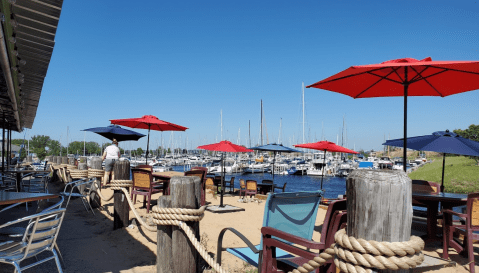 Embrace The Caribbean Vibes At Dockers Fish House, A Colorful Waterfront Restaurant In Michigan