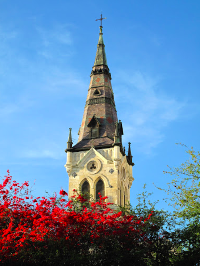 the bell tower of St.Joseph's Parish in Texas