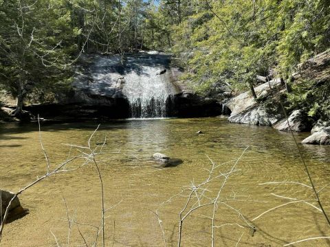 Take A Magical Waterfall Hike In New Hampshire To Beede Falls, If You Can Find It