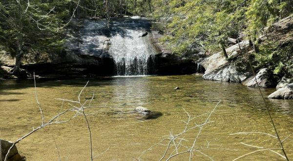 Take A Magical Waterfall Hike In New Hampshire To Beede Falls, If You Can Find It