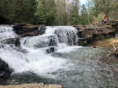 Hike Less Than A Quarter Mile To This Spectacular Waterfall Swimming Hole In Virginia