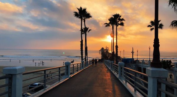 At Almost 2,000 Feet Long, Oceanside Pier In Southern California Is The Longest Wooden Pier On The West Coast