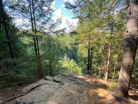 OK Slip Falls Trail Is A Gorgeous Forest Trail In New York That Will Take You To A Hidden Overlook