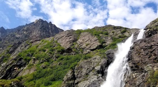 Hike To The Foot Of The Stunning Eska Falls In Alaska This Summer