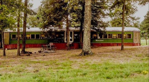 There’s Nothing Like An Overnight Stay In The Victorian Train At Rebel Hill Guest Ranch In Oklahoma