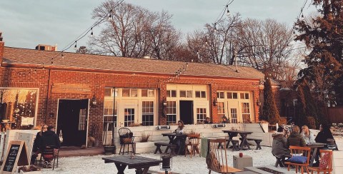 Feast On Burgers And Baked Goods On The Parking Lot Patio Of Bywater In Rhode Island