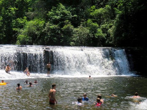 Hike Less Than Half A Mile To This Spectacular Waterfall Swimming Hole In North Carolina