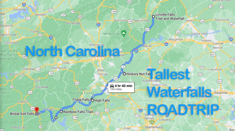 Spend The Day Exploring North Carolina's Tallest Falls On This Wonderful Waterfall Road Trip
